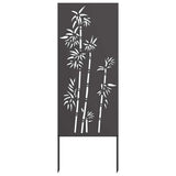 Garden Privacy Screen Black 50 x 140 cm Cold-rolled steel 876294