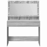 Dressing Table Grey Sonoma 100 x 41 x 135 cm Engineered Wood 865105
