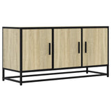 TV Cabinet Sonoma Oak 100x35x50 cm Engineered Wood and Metal 848830