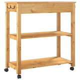 Kitchen Trolley MONZA 84x40x88.5 cm Solid Wood Pine 376103