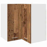 Hanging Corner Cabinet Lyon Old Wood 57x57x60 cm Engineered Wood 856122