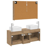 Bathroom Furniture Set 4 pcs Artisan Oak 3406790