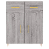 Highboard Grey Sonoma 69.5x34x180 cm Engineered Wood 3199871