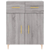 Highboard Grey Sonoma 69,5x34x180 cm Engineered Wood 3199871