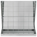 Hay Feeder Silver 71 x 33 x 70 cm Galvanised Steel 874632