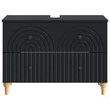 Bathroom Sink Cabinet ALKMAAR Black 82 x 41x 59 cm 896136