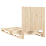 Bed Frame without Mattress with Headboard 90x200 cm Solid Wood 3281532