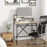 Desk Sonoma Oak 80x50x90 cm Engineered Wood and Iron 826705
