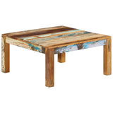 Coffee Table 80x80x40 cm Solid Reclaimed Wood 338030