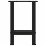 ZNTS Coffee Table Legs Black 2 pcs 28x cm Steel 4013272