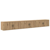 Wall-mounted TV Cabinet Set Artisan Oak Engineered Wood 3415585