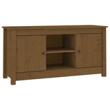 TV Cabinet Honey Brown 103x36.5x52 cm Solid Wood Pine 814587