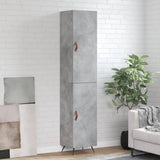 Highboard Concrete Grey 34.5x34x180 cm Engineered Wood 3198765