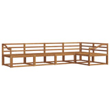 Outdoor Sofa Set 5 pcs Natural Solid Acacia Wood 3367592