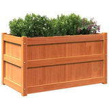 Garden Planters 2 pcs Wax Brown Solid Wood Pine 837464
