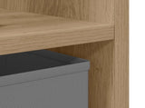 Bedside Table with Drawer 2 pcs Artisan Oak 35 x 32 x 68.5 cm 8000643