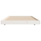 Bed Frame without Mattress White 75x190 cm Small Single Solid Wood Pine 823510