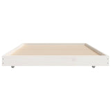Bed Frame without Mattress White 75x190 cm Small Single Solid Wood Pine 823510