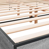 Bed Frame without Mattress Grey Sonoma 120x200 cm 3279995
