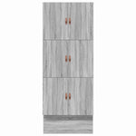 Storage Bed Frame with Drawer Grey sonoma 236.5 x 80 x 31.5 cm 3335602