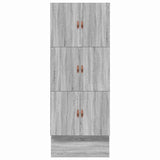 Storage Bed Frame with Drawer Grey sonoma 236.5 x 80 x 31.5 cm 3335602