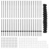 Fence and Post Grey 1.6 x 25 m Steel 3336284