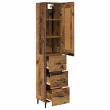 Highboard Old Wood 34.5 x 34 x 180 cm Engineered Wood 3415782