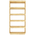 Book Cabinet/Room Divider 80x35x167 cm Solid Pinewood 810894