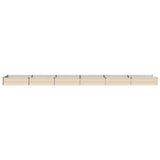 Raised Garden Bed Ivory 480 x 80 x 24 cm cold-rolled steel 8006524