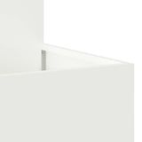 Garden Planter White 100 x 100 x 48 cm Steel 865849