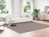 Area Rugs Square LUGO Taupe 240 x 240 cm Polyester 42022696