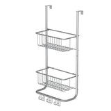 ZNTS EISL Wall-Mounted Shelf Matt Silver 30.5x13x62 cm 438831