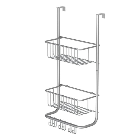 ZNTS EISL Wall-Mounted Shelf Matt Silver 30.5x13x62 cm 438831