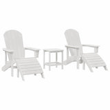Garden Chair 3 pcs White Polyethylene 3335846