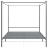 Bed Frame Grey Powder-coated metal Super King Durable Bed Frame 325068
