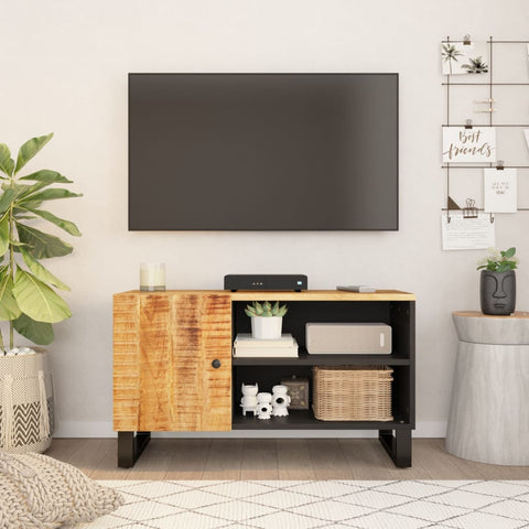 TV Cabinet 80x33x46 cm Solid Wood Mango&Engineered Wood 351962
