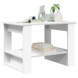 Coffee Table White 72 x 50 x 50 cm Engineered Wood 8000188