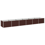 Raised Garden Bed Brown 480 x 80 x 55 cm cold-rolled steel 8006443