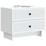 Bedside Cabinet White 62 x 34.5 x 47.5 cm Engineered Wood 893855