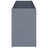Wheelie Bin Storage for 6 Bins Light Grey 408 x 77.5 x 121.5 cm 3394752