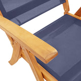 Folding Garden Chairs 4 pcs Solid Wood Acacia and Textilene 3279241
