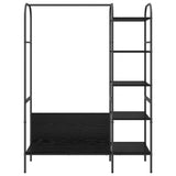 Clothes Rack with Shelf Black 120 x 44 x 160 cm Engineered Wood 868445