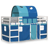 Kids' Loft Bed with Tunnel without Mattress Blue 80x200cm 3206986