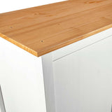 2-Door Wardrobe Hill White 89x50x170 cm Solid Pine Wood 288950
