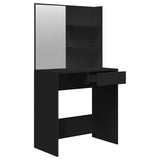 Dressing Table with Mirror Black 74,5x40x141 cm 802805