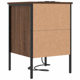 Bedside Cabinet Brown Oak 42 x 41 x 61 cm Engineered Wood 859488