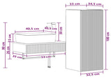 Bathroom Furniture Set 2 pcs Concrete Grey 33 x 34.5 x 100 cm 3406106