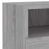 4 Piece TV Wall Units Grey Sonoma Engineered Wood 3216505