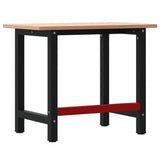 Workbench 100x60x81.5 cm Solid Wood Beech Rectangular 3309660
