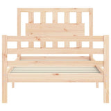 Bed Frame without Mattress Small Single Solid Wood 3194271